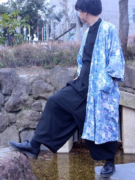 「SASQUATCHfabrix.（サスクワァッチファブリックス）のアイテム」を使った、suzuさん（メンズ・180cm）の春コーディネート