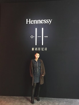 「UNKNOWN.（アンノウン）のアイテム（モッズコート、ブラウン系）」を使った、Brittanyさん（レディース・155cm）の秋コーディネート