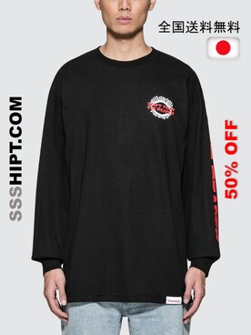 「HOMAGE TEES（Tシャツ/カットソー、レッド系）」を使った、SSSHIPT |JP 🇯🇵さん（165cm）の秋コーディネート
