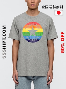 「CONVERSE（コンバース）のアイテム（Tシャツ/カットソー、グレー系）」を使った、SSSHIPT |JP 🇯🇵さん（165cm）の秋コーディネート