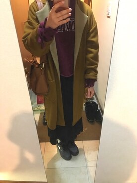 「春コート」｜yuuu＊さん（レディース・157cm）の春コーディネート