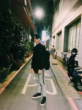 「TRAN泉（トラン）のアイテム」を使った、CHENさん（レディース・166cm）の秋コーディネート