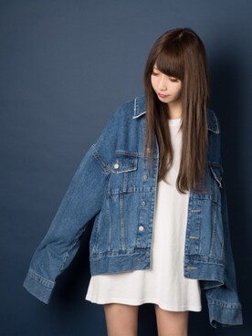 「CASPER JOHN AIVER（キャスパージョンアイバー）のアイテム（ジャケット/アウター）」を使った、AIVERさん（レディース・162cm）の夏コーディネート