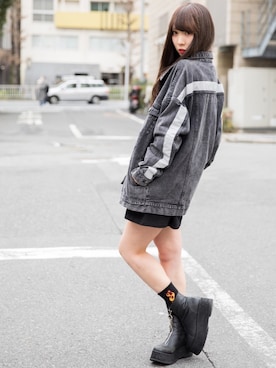 「CASPER JOHN AIVER（キャスパージョンアイバー）のアイテム」を使った、AIVERさん（レディース・162cm）の春コーディネート