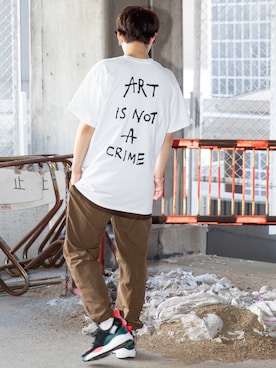 「AIVER（アイバー）のアイテム（パンツ）」を使った、AIVERさん（メンズ・171cm）の夏コーディネート