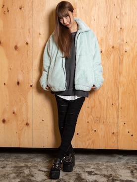 AIVER(アイバー)の「CASPER JOHN AIVER OVERSIZED FURBLOUSON ...