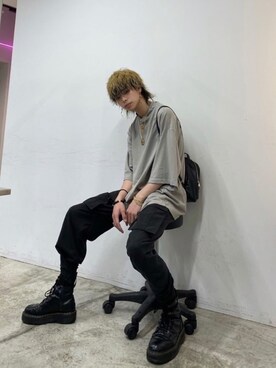 「AIVER（アイバー）のアイテム（パンツ）」を使った、AIVERさん（メンズ・175cm）の夏コーディネート