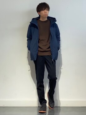 「THE SHOP TK （ザ ショップ ティーケー ）のアイテム（ダウンジャケット/コート）」を使った、TSUBASAさん（メンズ・168cm）の冬コーディネート
