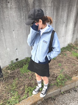 「H&M（エイチ・アンド・エム）のアイテム（スカート）」を使った、ブリトーさん（レディース・153cm）の秋コーディネート