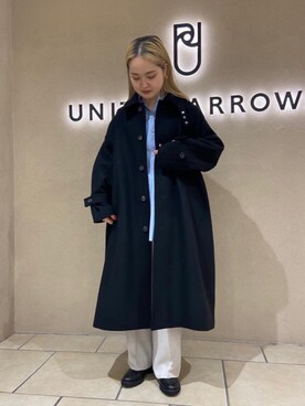 「UNITED ARROWS（ユナイテッドアローズ）の＜UNITED ARROWS＞C ビッグ シャツ W（シャツ/ブラウス）」を使った、大塚 真弓さん（レディース・153cm）の秋コーディネート
