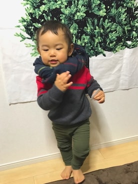 「タータンチェック」｜keimayuさん（キッズ・80cm）の冬コーディネート