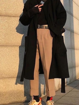 「NOのアイテム（ジャケット/アウター）」を使った、wwxvnvさん（メンズ・167cm）の冬コーディネート