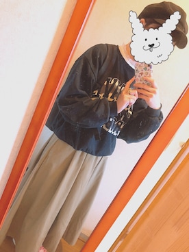 「salut!（サリュ!）のアイテム（帽子）」を使った、ゆみねむさん（レディース・160cm）の春コーディネート