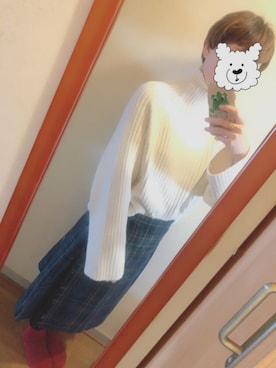 「アイテム（ピアス（両耳用））」を使った、ゆみねむさん（レディース・160cm・20代）の冬コーディネート
