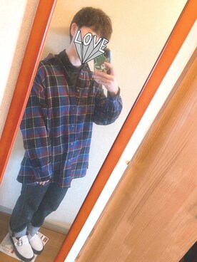 「アイテム（スリッポン）」を使った、ゆみねむさん（レディース・160cm・20代）の春コーディネート