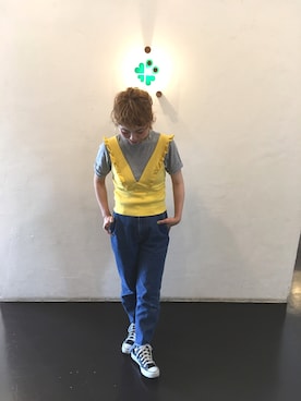 「コンバンース」｜くみこさん（レディース・150cm）の春コーディネート