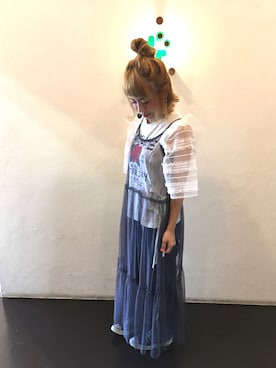 「イロチ買い」｜「アイテム（ワンピース/ドレス）」を使った、くみこさん（レディース・150cm）の夏コーディネート