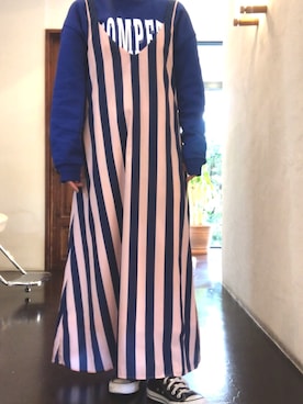 「H&M DIVIDED（エイチアンドエム　ディヴァイデッド）のアイテム（スウェット）」を使った、くみこさん（レディース・150cm）の秋コーディネート