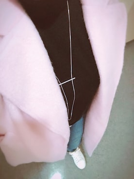 「one after another NICE CLAUP（ワンアフターアナザーナイスクラップ）のアイテム（チェスターコート）」を使った、なつこさん（レディース・163cm）の冬コーディネート