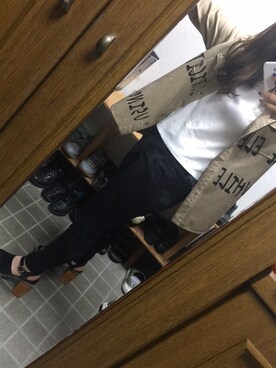 「3rd by VANQUISH（サードバイヴァンキッシュ）のアイテム（シャツ/ブラウス）」を使った、maaaiさん（レディース・148cm）の春コーディネート