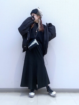 「mysty woman（ミスティウーマン）のアイテム（ダウンジャケット/コート）」を使った、SHIZUKA❁⃘*.ﾟさん（レディース・160cm）の冬コーディネート
