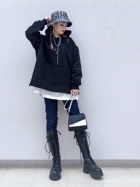 「Settimissimo（セッティミッシモ）のアイテム（アクセサリー）」を使った、SHIZUKA❁⃘*.ﾟさん（レディース・160cm）の冬コーディネート