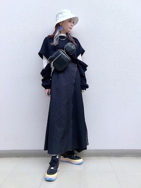 「PAGEBOY（ページボーイ）のWEB限定アイテム / 2WAYレイヤードロンT（Tシャツ/カットソー）」を使った、SHIZUKA❁⃘*.ﾟさん（レディース・160cm）の冬コーディネート