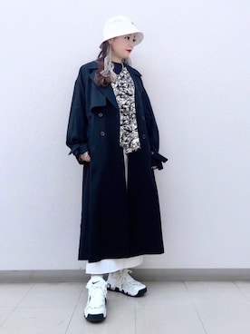 「モードストリート」｜「アイテム（トレンチコート）」を使った、SHIZUKA❁⃘*.ﾟさん（レディース・160cm）の春コーディネート
