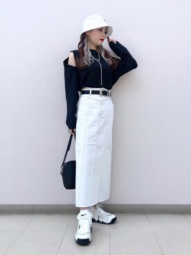 「Settimissimo（セッティミッシモ）のアイテム（アクセサリー）」を使った、SHIZUKA❁⃘*.ﾟさん（レディース・160cm）の春コーディネート