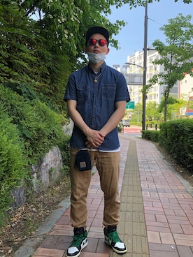 「AIR JORDAN」｜STeeevyyさん（メンズ・175cm・30代）の春コーディネート
