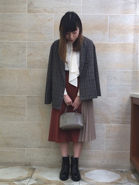ano.さん（レディース・161cm）の秋コーディネート