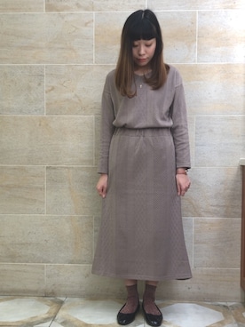 ano.さん（レディース・161cm）の冬コーディネート