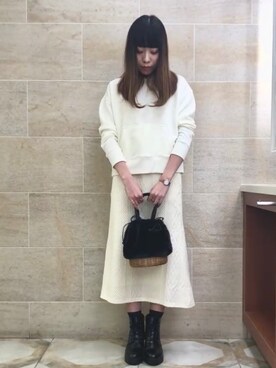 ano.さん（レディース・161cm）の冬コーディネート