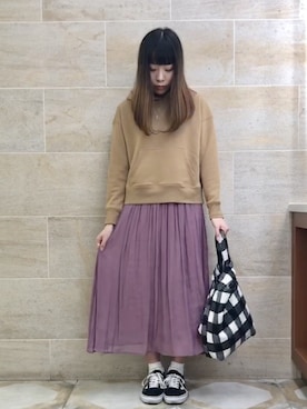 ano.さん（レディース・161cm）の冬コーディネート