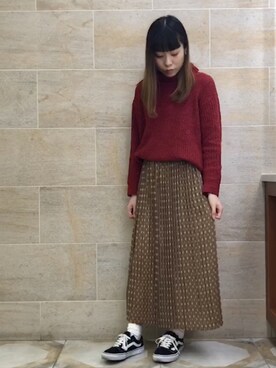 ano.さん（レディース・161cm）の冬コーディネート