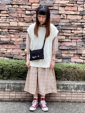 ano.さん(レディース・161cm)の春コーディネート