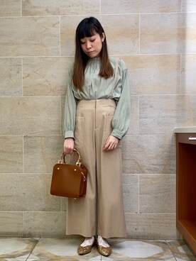 ano.さん（レディース・161cm）の春コーディネート