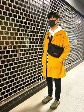 「ハロウィン」｜「アイテム（その他シューズ）」を使った、Alex Ouさん（メンズ・173cm）の秋コーディネート
