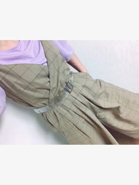 「Panamaboy（パナマボーイ）のアイテム（ベルト、その他）」を使った、🍑さん（レディース・163cm）の春コーディネート
