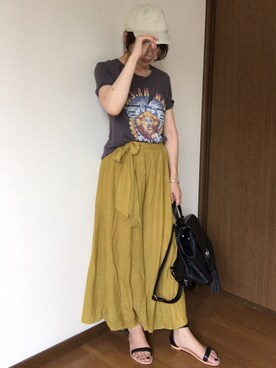「OZOC（オゾック）のアイテム（バックパック/リュック）」を使った、hitoponさん（レディース・160cm）の夏コーディネート
