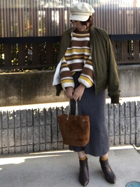 hitoponさん（レディース・160cm）の冬コーディネート