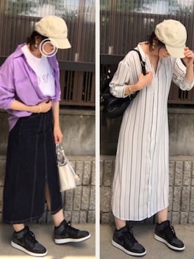 「OZOC（オゾック）のアイテム（バックパック/リュック）」を使った、hitoponさん（レディース・160cm）の夏コーディネート