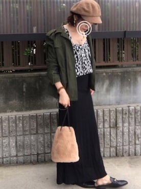 「KOOKAI（クーカイ）のアイテム」を使った、hitoponさん（レディース・160cm）の秋コーディネート