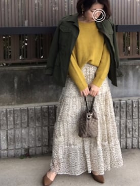 「menu（メニュー）のアイテム」を使った、hitoponさん（レディース・160cm）の春コーディネート