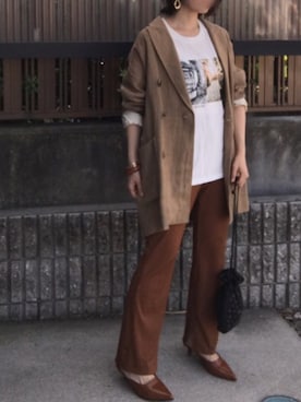 「オーバーサイズジャケット」｜hitoponさん（レディース・160cm）の秋コーディネート