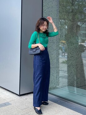 「ぶるー」｜kasaki03さん（レディース・153cm）の夏コーディネート