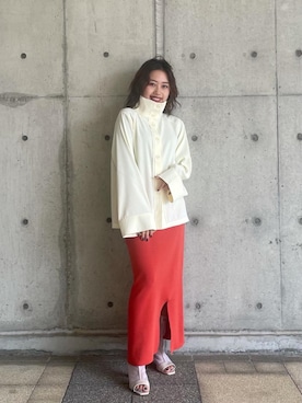 「オレンジ🍊」｜kasaki03さん（レディース・153cm）の夏コーディネート