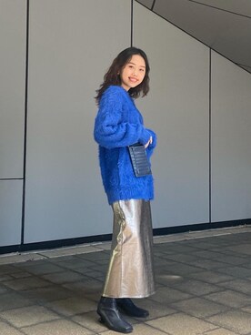 「ぶるー」｜kasaki03さん（レディース・153cm）の冬コーディネート