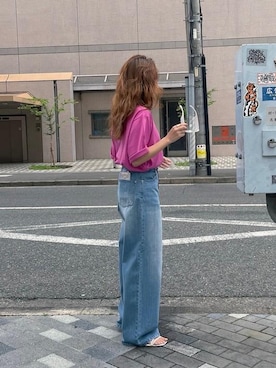 「ぶるー」｜kasaki03さん（レディース・153cm）の春コーディネート