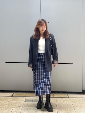 「ぶるー」｜kasaki03さん（レディース・153cm）の夏コーディネート